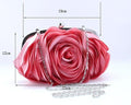 Flower Clutch Bag Women - Wedding Handbag - Bridal Clutch Purse-Watermelon red-JadeMoghul Inc.