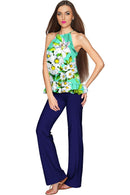Flower Party Angela Chic Set - Women-Flower Party-XS-Green/White/Navy-JadeMoghul Inc.