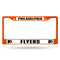 Best License Plate Frame Flyers Orange Colored Chrome Frame