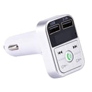 FM Transmitter Wireless Bluetooth Car Kit Handsfree Car MP3 Audio Music Player Dual USB Radio Modulator Car Kit 2.1A USB Charger JadeMoghul Inc.