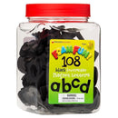 FOAM FUN LOWERCASE BLACK MAGNET-Learning Materials-JadeMoghul Inc.