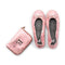 Foldable Flats Pocket Shoes - Pink Medium (Pack of 1)-Personalized Gifts for Women-JadeMoghul Inc.
