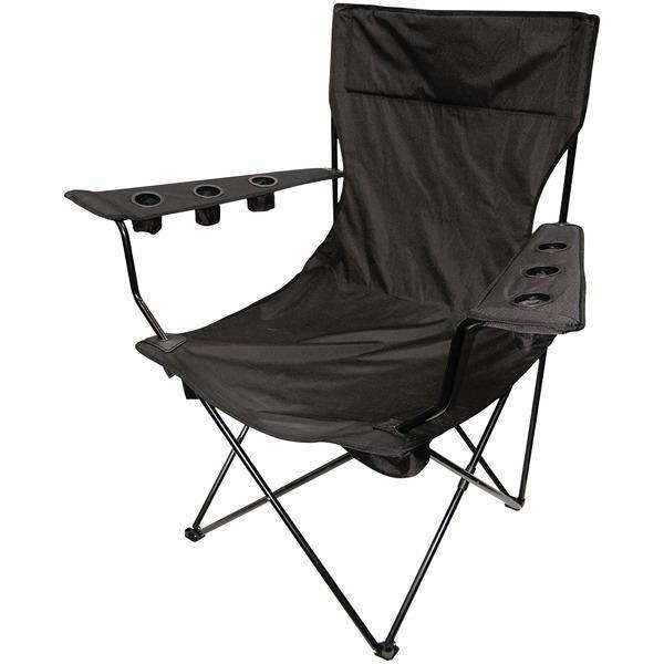 Folding Kingpin Chair (Black)-Camping, Hunting & Accessories-JadeMoghul Inc.
