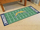Football Field Runner Kitchen Runner Rugs NFL Los Angeles Chargers Runner Mat 30"x72" FANMATS