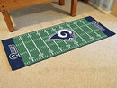 Football Field Runner Kitchen Runner Rugs NFL Los Angeles Rams Runner Mat 30"x72" FANMATS