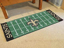 Football Field Runner Kitchen Runner Rugs NFL New Orleans Saints Runner Mat 30"x72" FANMATS