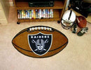 Football Mat Modern Rugs NFL Oakland Raiders Football Ball Rug 20.5"x32.5" FANMATS