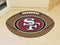Football Mat Modern Rugs NFL San Francisco 49ers Football Ball Rug 20.5"x32.5" FANMATS