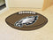 Football Mat Round Rug in Living Room NFL Philadelphia Eagles Football Ball Rug 20.5"x32.5" FANMATS