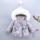 For Baby girl autumn winter clothing cotton jacket outerwear infant baby girl outfits clothes casual sports hooded jackets coats-pink-9M-JadeMoghul Inc.