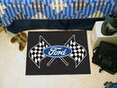 Outdoor Mat FORD Sports Ford Flags Starter Rug 19"x30" Black