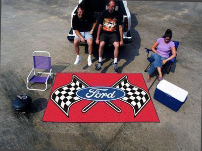Indoor Outdoor Rugs FORD Sports  Ford Flags Ulti-Mat Red