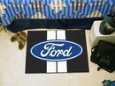 Cheap Rugs FORD Sports Ford Oval with Stripes Starter Rug 19"x30" Black