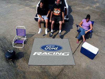 BBQ Store FORD Sports  Ford Racing Tailgater Rug 5'x6' Gray