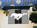 Outdoor Mat FORD Sports Mustang Horse Starter Rug 19"x30" Gray