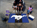 Indoor Outdoor Rugs FORD Sports Mustang Horse Ulti-Mat Blue