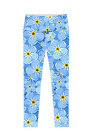 Forget-Me-Not Lucy Blue Floral Print Eco Leggings - Women-Forget-Me-Not-XS-Blue-JadeMoghul Inc.
