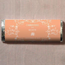 Forget Me Not Nut Free Gourmet Milk Chocolate Bar Ruby (Pack of 1)-Wedding Candy Buffet Accessories-Peach-JadeMoghul Inc.