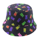 FOXMOTHER New Fashion Reversible Black White Cow Pattern Bucket Hats Fisherman Caps For Women Gorras Summer AExp
