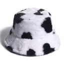 FOXMOTHER New Outdoor Warm Lamb Faux Fur Bucket Hat Black Solid Fluffy Fishing Cap Panama Bob Fisherman Gorros Women Winter 2020 JadeMoghul Inc.