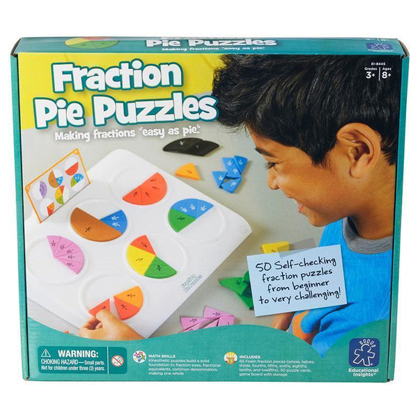FRACTION PIE PUZZLES-Learning Materials-JadeMoghul Inc.