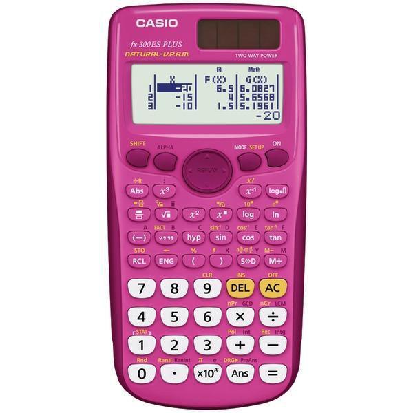 Fraction & Scientific Calculator (Pink)-Calculators, Label Printers & Accessories-JadeMoghul Inc.