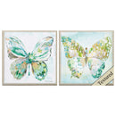 Frames Acrylic Picture Frames - 13" X 13" Light Wood Toned Frame Mariposa (Set of 2) HomeRoots