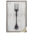 Frames Acrylic Picture Frames - 20" X 31" Brown Frame Black Fork On Wood HomeRoots
