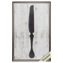 Frames Acrylic Picture Frames - 20" X 31" Brown Frame Black Knife On Wood HomeRoots