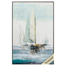 Frames Acrylic Picture Frames - 24" X 36" Brown Frame Quiet Boats HomeRoots