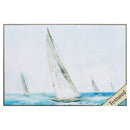 Frames Acrylic Picture Frames - 36" X 24" Woodtoned Frame Islands II HomeRoots