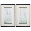 Frames Big Picture Frames - 22" X 34" Brown Frame Birchwood Trees (Set of 2) HomeRoots