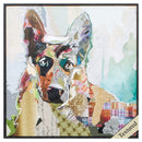 Frames Black Picture Frames - 12" X 12" Distressed Black Frame German Shepherd HomeRoots