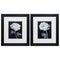 Frames Black Picture Frames 16" X 18" Black Frame Black White Flowers (Set of 2) 5241 HomeRoots