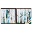 Frames Canvas Frames - 22" X 22" Brown Frame River Birch (Set of 2) HomeRoots