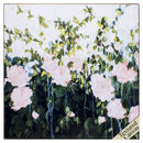 Frames Canvas Frames - 25" X 25" Woodtoned Frame Roses I HomeRoots