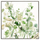 Frames Canvas Frames - 30" X 30" Woodtoned Frame Sage Garden II HomeRoots