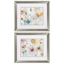 Frames Cheap Picture Frames - 22" X 19" Brushed Silver Frame Soft Spring (Set of 2) HomeRoots