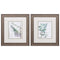 Frames Christmas Picture Frame 16" X 18" Distressed Wood Toned Frame Green Witch (Set of 2) 5233 HomeRoots
