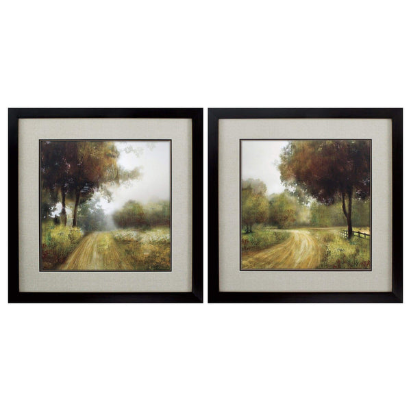 Frames Cute Picture Frames - 29" X 29" Brown Frame Home Country (Set of 2) HomeRoots