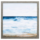 Frames Cute Picture Frames - 30" X 30" Woodtoned Frame Ocean I HomeRoots