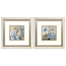 Frames Digital Picture Frame - 13" X 13" Brushed Silver Frame Iris After Rain (Set of 2) HomeRoots