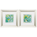 Frames Digital Picture Frame - 13" X 13" Brushed Silver Frame Lovebirds (Set of 2) HomeRoots