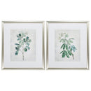 Frames DIY Picture Frame - 27" X 31" Brushed Silver Frame Acacia Tree (Set of 2) HomeRoots