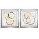Frames Family Picture Frames - 26" X 26" Silver Frame Connections (Set of 2) HomeRoots