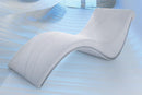 Frames Metal Frame - 21" White Faux Leather Leisure Lounge with a Metal Frame HomeRoots