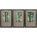 Frames Modern Picture Frames - 21" X 32" Brown Frame Woodland (Set of 3) HomeRoots