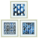 Frames Painting Picture Frames - 21" X 21" Champagne Gold Color Frame Indigo Impression (Set of 3) HomeRoots