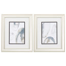 Frames Picture Frame Set 10" X 12" Champagne Gold Color Frame Natural Geode (Set of 2) 5145 HomeRoots