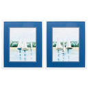 Frames Picture Frame Shop - 17" X 20" Matte White Frame Afternoon Sail (Set of 2) HomeRoots
